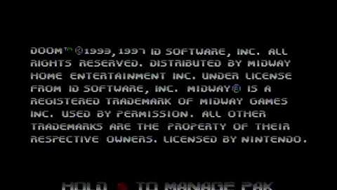 Doom 64 (N64) - Introduction