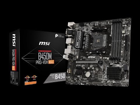 MSI B450M PRO-VDH MAX Motherboard Unboxing and Overview