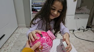 Barbie yumurtamızın içinden neler çıktı#keşfet #funnyvideo #barbie