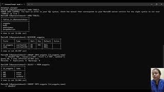 tutorial SQL INSERT, UPDATE, DELETE, Relasi table pada MySQL melalui Command Prompt