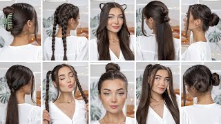 10 EASY HEATLESS BACK TO SCHOOL HAIRSTYLES! screenshot 2