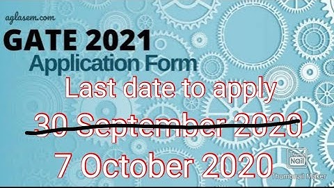 How to fill GATE 2021 application form #GATE2021 #gateformkaisebhare