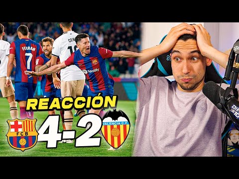 REACCIONANDO al Barcelona vs Valencia 4-2 *MUCHA POLÉMICA*