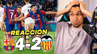 REACCIONANDO al Barcelona vs Valencia 4-2 *MUCHA POLÉMICA*