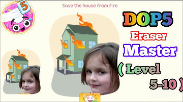 DOP 5 👀 Eraser Master 💥 Gameplay Walkthrough✔️ Android lOS (  Levels 1-10  )