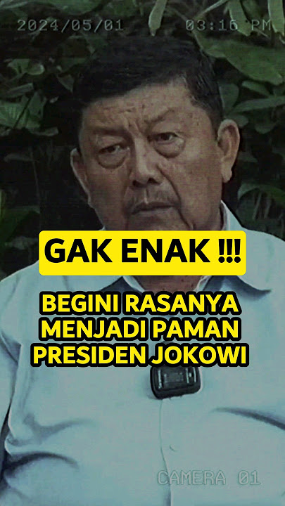 BAPAK INI CURHAT GAK ENAK JADI PAMAN JOKOWI