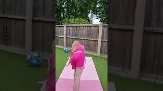 Practicing my Cartwheel - #Gymnastics #Rosabella #kidsvideo #cartwheel #youtubeshorts #youtube
