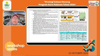 Workshop Series - Strategi Sukses MenangProgram Dana Padanan Tahun 2024