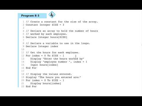 Array example Prog 8 3 - YouTube