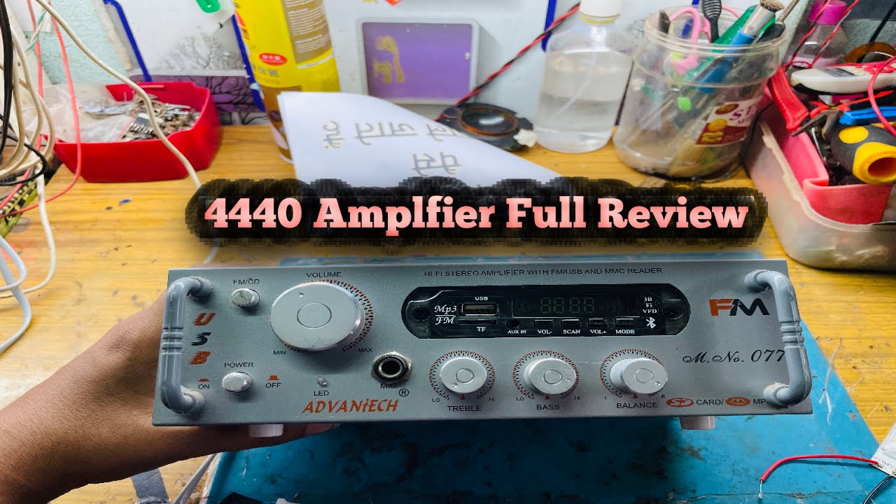 4440 Double ic Amplifier Full Unboxing & Review - YouTube