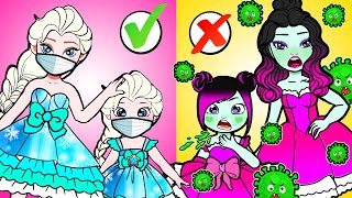 WOW! Virus Is Coming - Be Careful, Please!!! - Barbie Story & Crafts | WOA Doll Stories