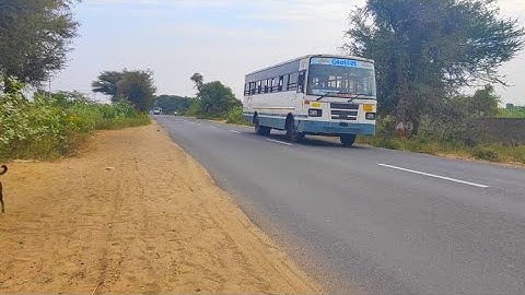 GSRTC :-Deesa to dhanera Deluxe Express Bus Driving Video..