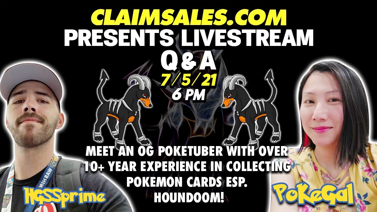 @HGSSprime, livestream Q & A, Join us and ask about Pokemon Cards! 