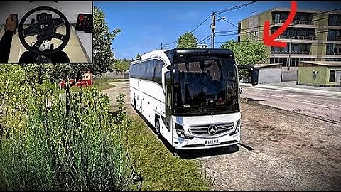 Bus Simulator - Smooth Bus Driving Through Beautiful Tirana | Steering Wheel Gameplay