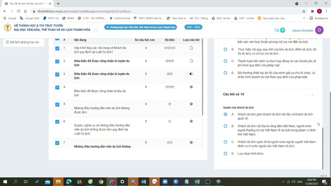 VNEDU LMS : HƯỚNG DẪN KHỞI TẠO KỲ THI, KIỂM SOÁT THI,... - youtube