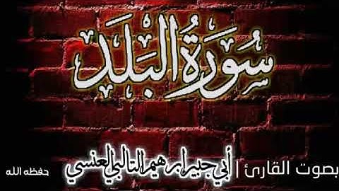 سورة البلد بصوت القارئ إبراهيم العنسي