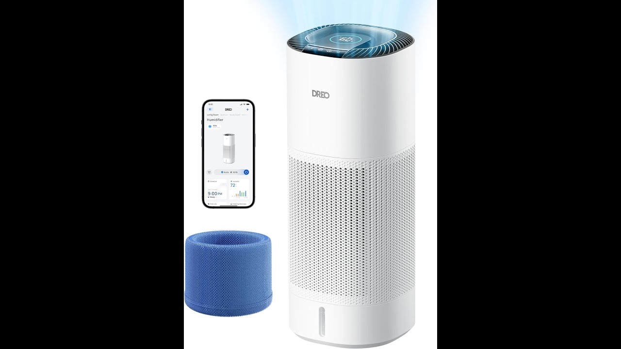 DREO Smart Evaporative Humidifier Large Room up to 1000ft², 800ml/h High Output Air Humidifiers