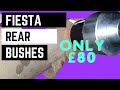 How to replace in situ ford Fiesta mk7 Rear axle Bushes 09 on, easily in less than an hour yourself