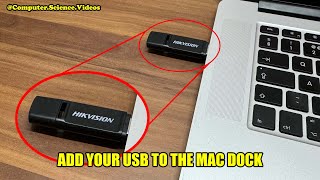 How to ADD Your USB Flash Drive to Your Dock Using a Mac / Desktop Computer - Basic Tutorial | New