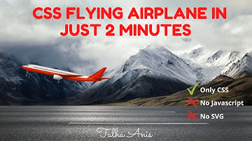 CSS Flying Airplane Animation In just 2 minutes!