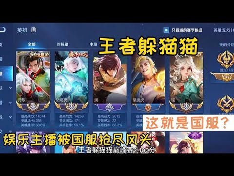 王者荣耀：抓老鼠被国服诸葛亮抢尽风头，这就是国服？秀！