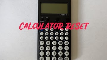 Calculator Reset On The New Casio fx-83GT CW Scientific Calculator (factory settings).