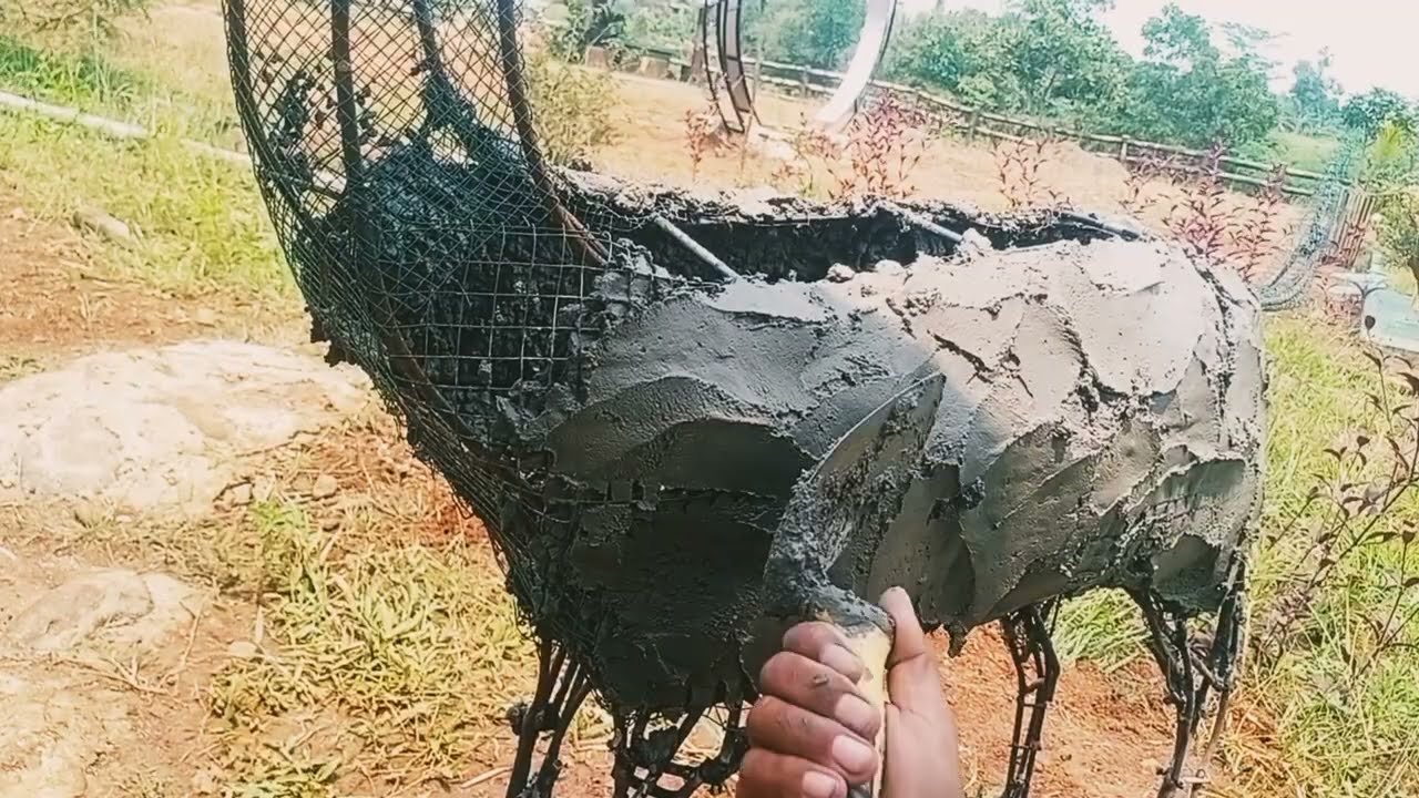 cara membuat patung hewan