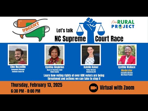 Urgent Conversation: North Carolina Supreme Court Race - YouTube