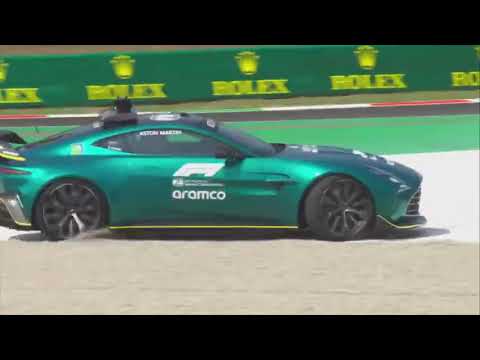 Bernd Maylander Aston Martin Safety Car Crashed During Track Test at Formula 1 Italian GP 2024 | F1