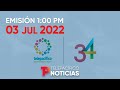 Telepacífico Noticias - Emisión 1:00 PM | 3 de julio 2022