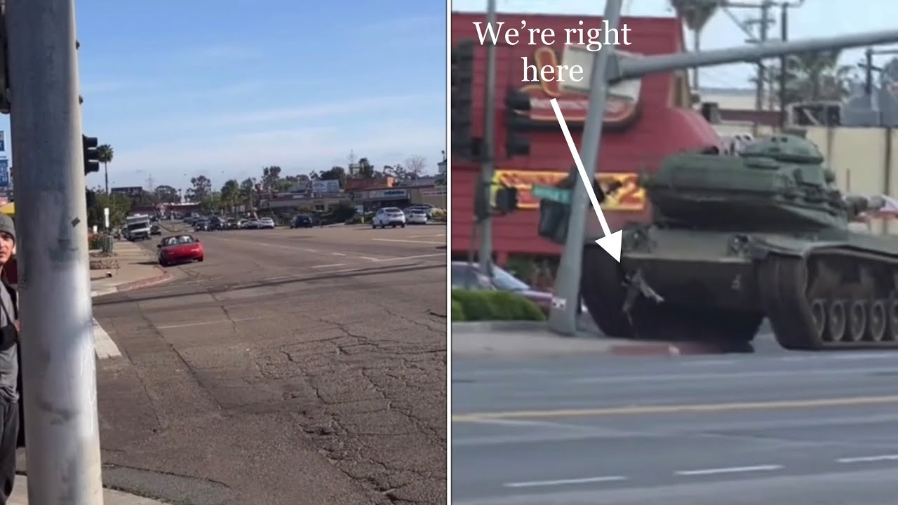 On This Day In History On Site 4 San Diego tank rampage YouTube