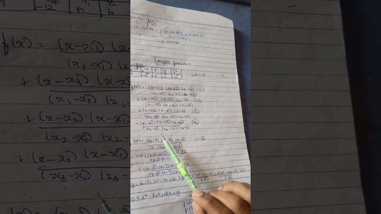 example on langraj formula
