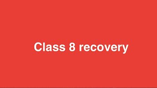 Class 8 Oct 8 Recovery Class screenshot 3