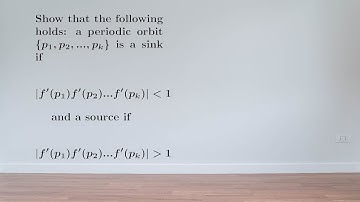 EX: Determine the stability criterion for periodic orbits