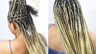 🔥🔥Small KNOTLESS Box Braid,Low Weight And Beautiful/beginners friendly 