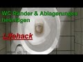 Toilettenränder & Urinstein entfernen Toilette reinigen WC wieder weiß bekommen mit Geschirrspült