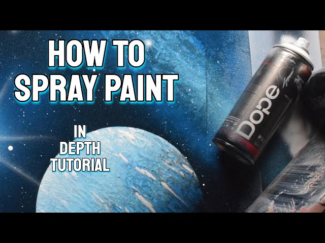 BEGINNERS Spray Paint Art Tutorial - Episode 19 (Canvas) 