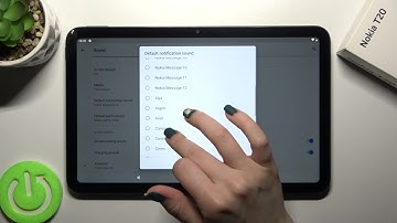 How to Change Notifications Sound in NOKIA T20 - Manage Sounds Settings