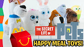 THE SECRET LIFE OF PETS Mc Donalds Happy Meal Blind Bags with Toy & Egg