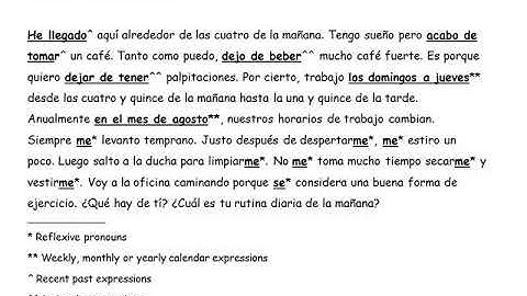 Mi Rutina Diaria de la Mañana (Peer-graded Assignment: Module 2)