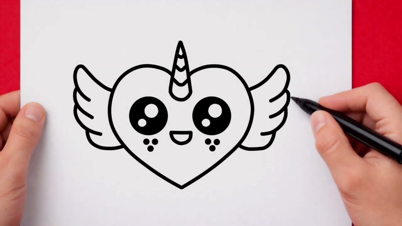 Как рисовать ✏️ шаг за шагом ❤️ Простой рисунок ✨️ Часть 31 🙏