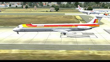 FSX - CLS MD-82 Iberia - Ibiza circuit - intel 2500K @4.6Ghz
