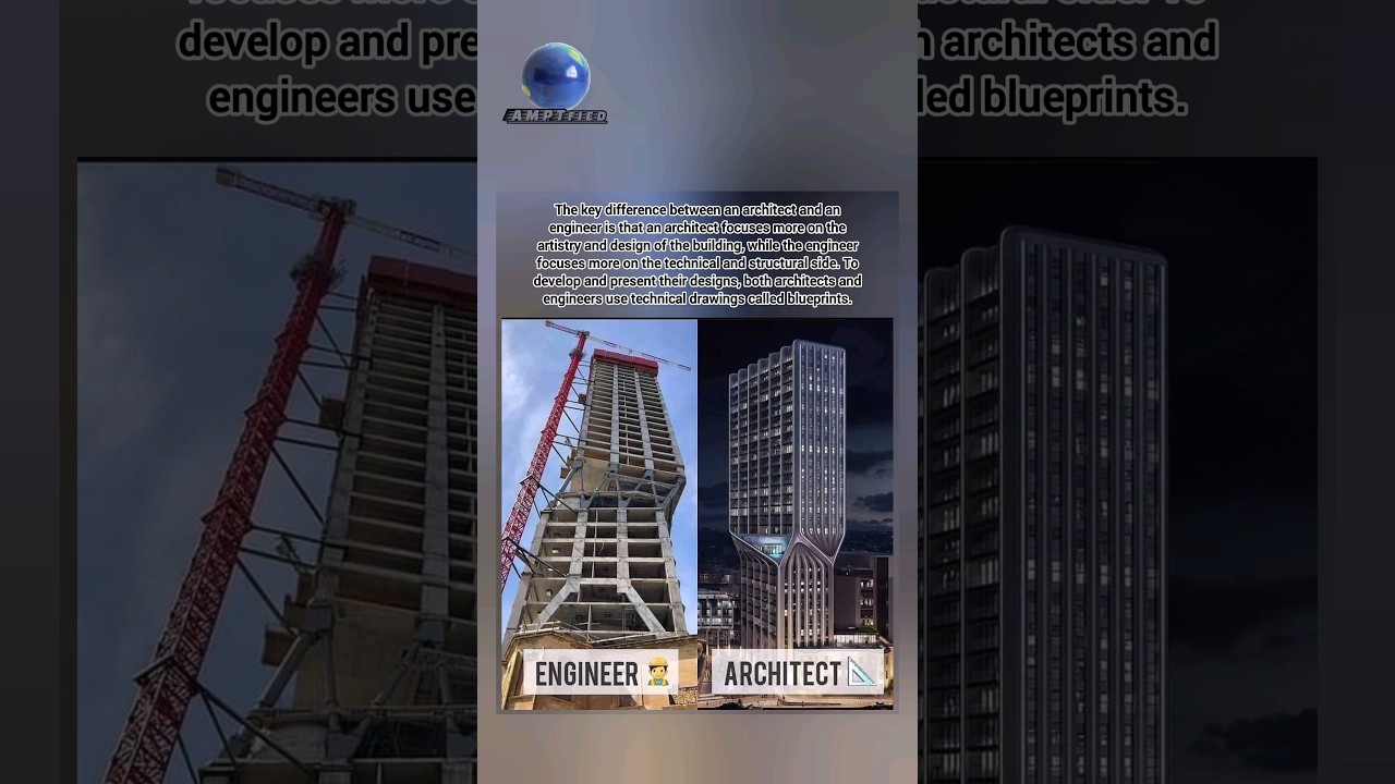 Engineer and Architect both use Blueprints | Engineer Vs Architect | 