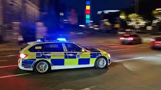 Merseyside Police BMW 330 - Roads Policing Unit Responding on Blue Lights & Sirens