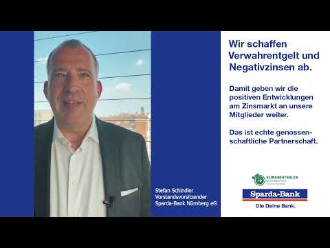 Wir schaffen Verwahrentgelt und Negativzinsen ab | Sparda-Bank Nürnberg