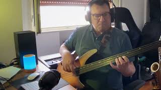 BLUE BOSSA  Fretless bass solo (Ibanez SRH500F)