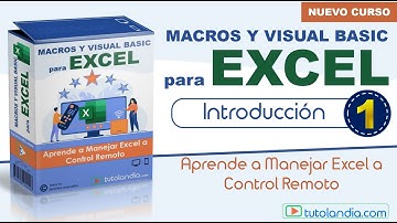 🔵VIDEO 1 - CURSO DE MACROS Y VISUAL BASIC PARA EXCEL 🔵 ✅INTRO   ✅ https;//tutolandia.com