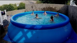 swimming pool play games backyard relaxation source