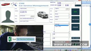 How to use Car Service Management software on MS Excel screenshot 1
