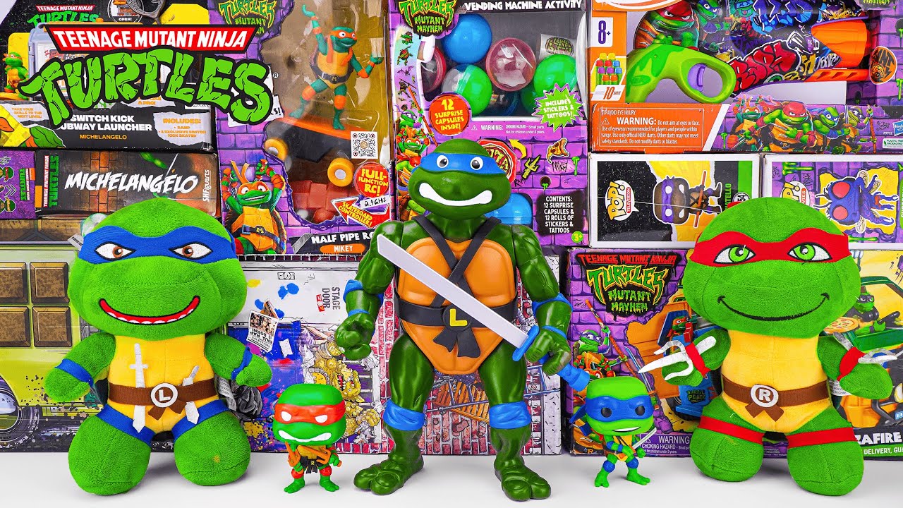 Unboxing Teenage Mutant Ninja Turtles | Secret Box of 4 Ninja Turtle Warriors | Battle Arena Playset